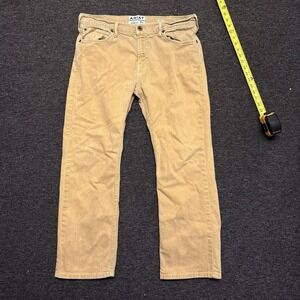 Ariat M7 Jeans Mens Size 36x30 Slim Fit Straight Leg Denim Workwear Western Tan